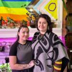 Binary Freedom Foundation co-founder Briana Lachance and counsellor Holly Shunamon inside My Plant BFF - a social enterprise where all profits go towards the foundation. (Mission Record Photo)