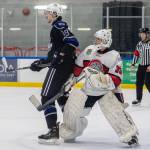 The Mission City Outlaws advanced past the Port Moody Panthers in five games during the opening round of PJHL playoff action. (Photo Courtesy of Purple Poppy Photography)